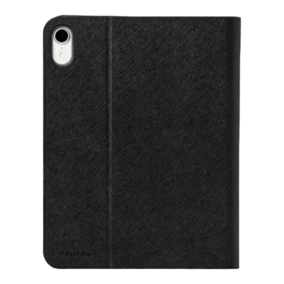 heyday Apple iPad Mini for 6", Stylus  Holder Black Saffiano Faux Tablet Case - Picture 4 of 9